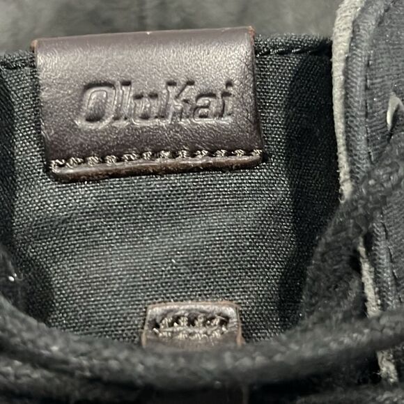 🏝️🌊☀️ OLUKAI Nalukai Kapa Boot Sneakers Men Sz 8.5 - Black Textile - PERFECT! - Picture 5 of 11